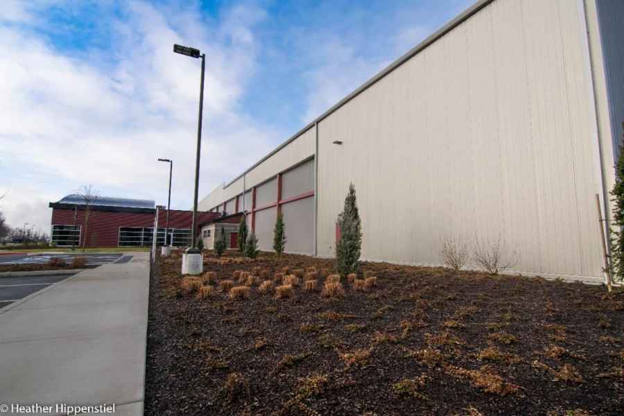 Resers Fine Foods Building Side with Luminaires