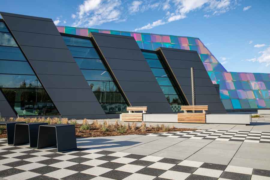 INDOT Clear Creek Day Building and Seating Area