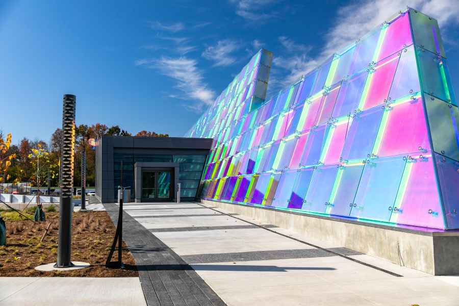 INDOT Clear Creek Day Side View Of Columns And Panels