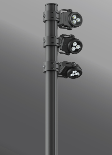 Ligman Lighting's Quantum Cluster Column (model UQA-210XX).